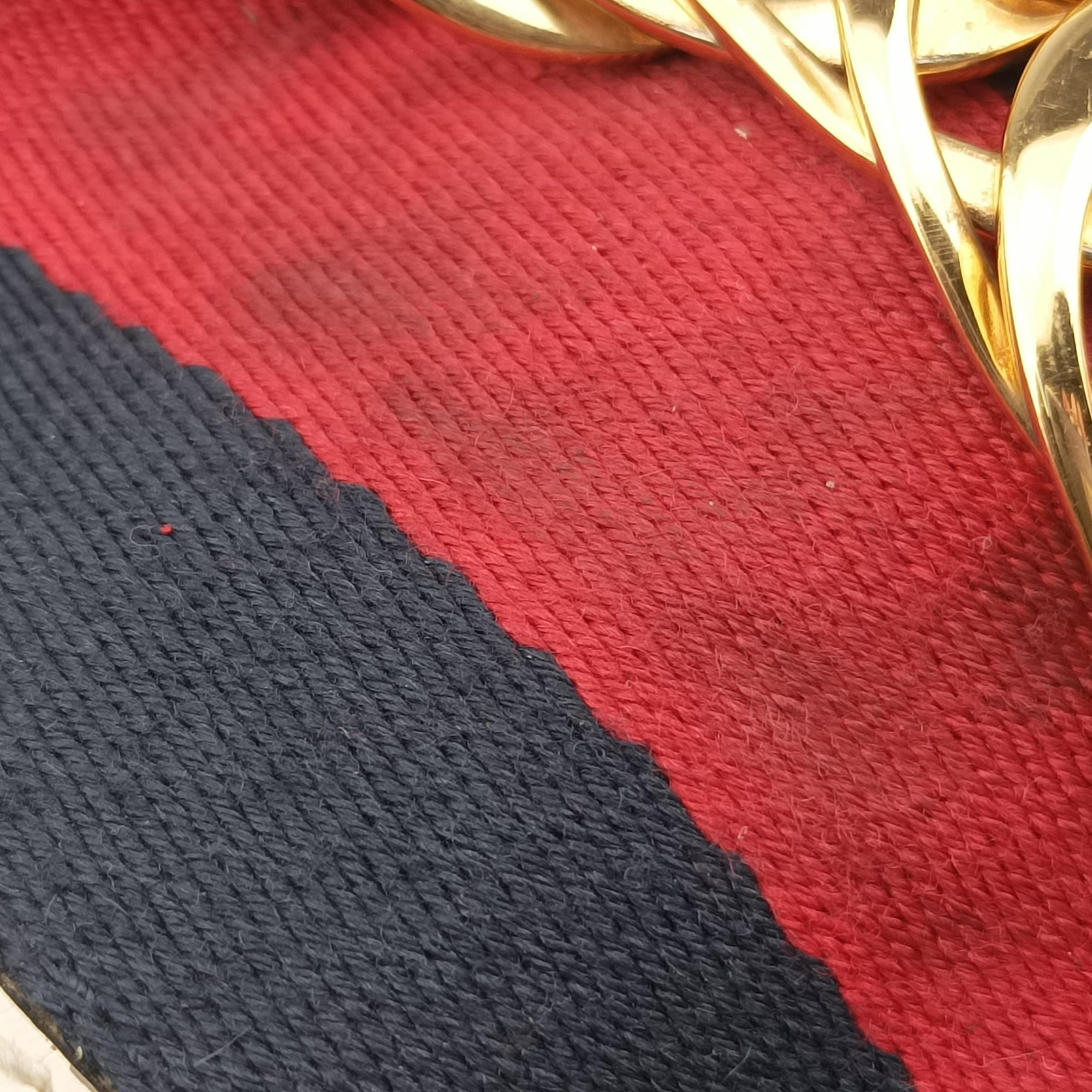 Secondhand Gucci Sylvie Ivory×Navy×Red Leather 524405 shoulderbag | stylenewstar