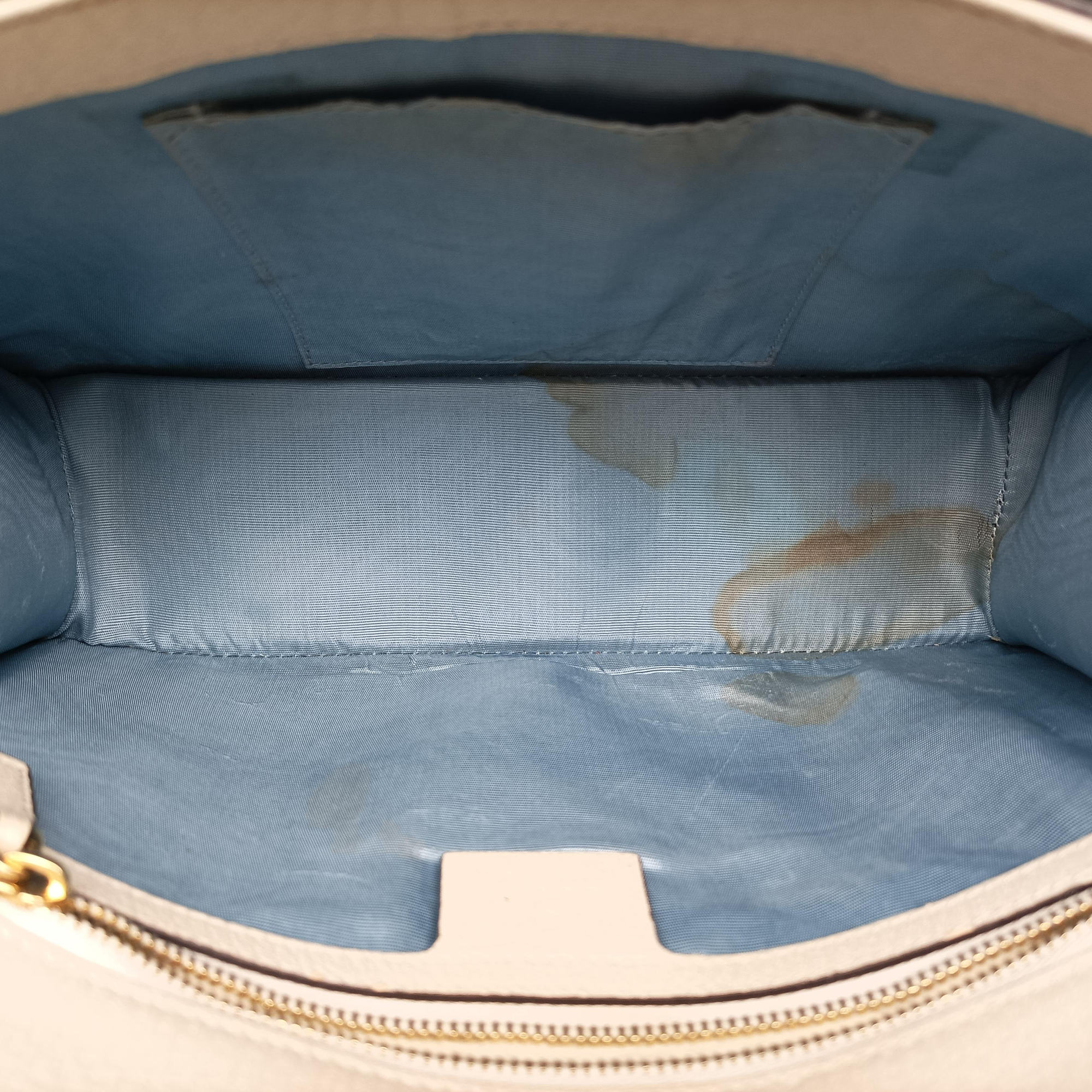 Secondhand Gucci Sylvie Ivory×Navy×Red Leather 524405 shoulderbag | stylenewstar