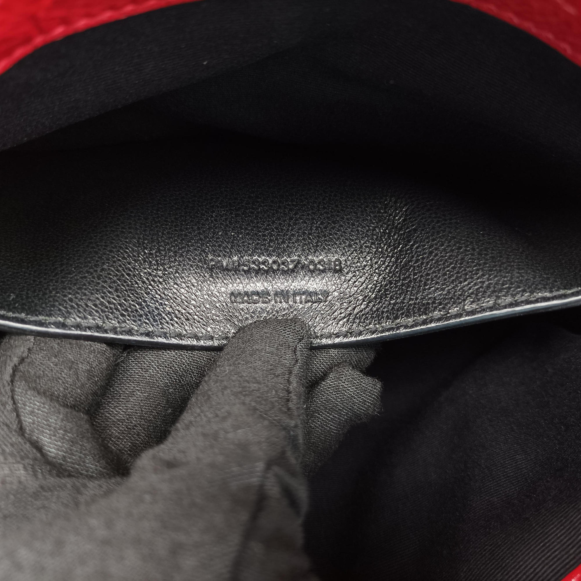 Pre-owned Yves Saint Laurent Niki Red Leather 533037 shoulderbag | stylenewstar