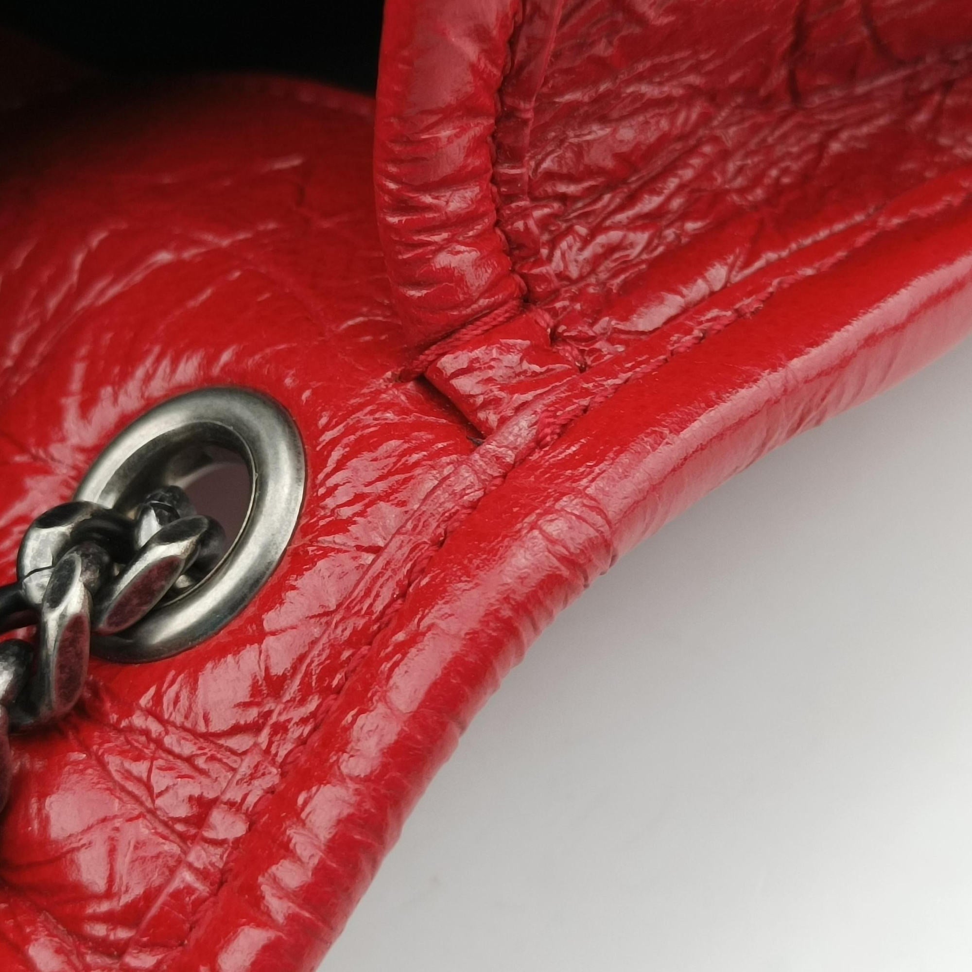 Pre-owned Yves Saint Laurent Niki Red Leather 533037 shoulderbag | stylenewstar
