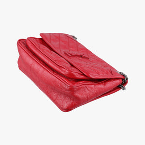 Pre-owned Yves Saint Laurent Niki Red Leather 533037 shoulderbag | stylenewstar