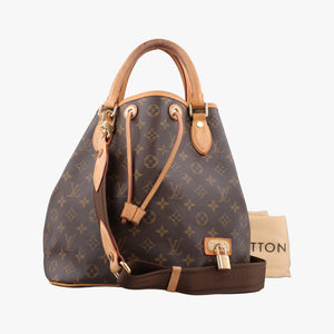 Pre-owned Louis Vuitton Neo Brown×Beige Monogram Canvas M40372 shoulderbag | stylenewstar