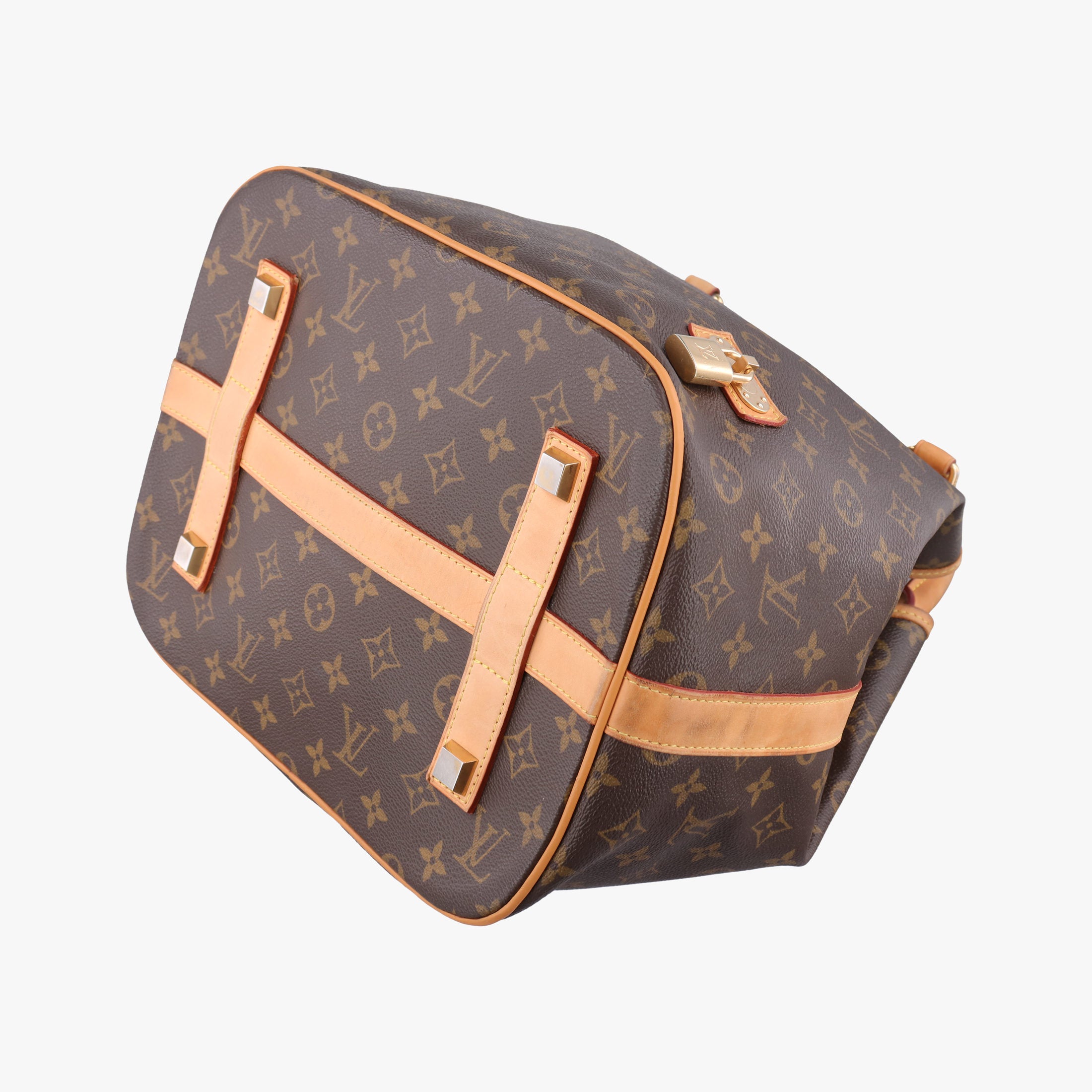 Pre-owned Louis Vuitton Neo Brown×Beige Monogram Canvas M40372 shoulderbag | stylenewstar