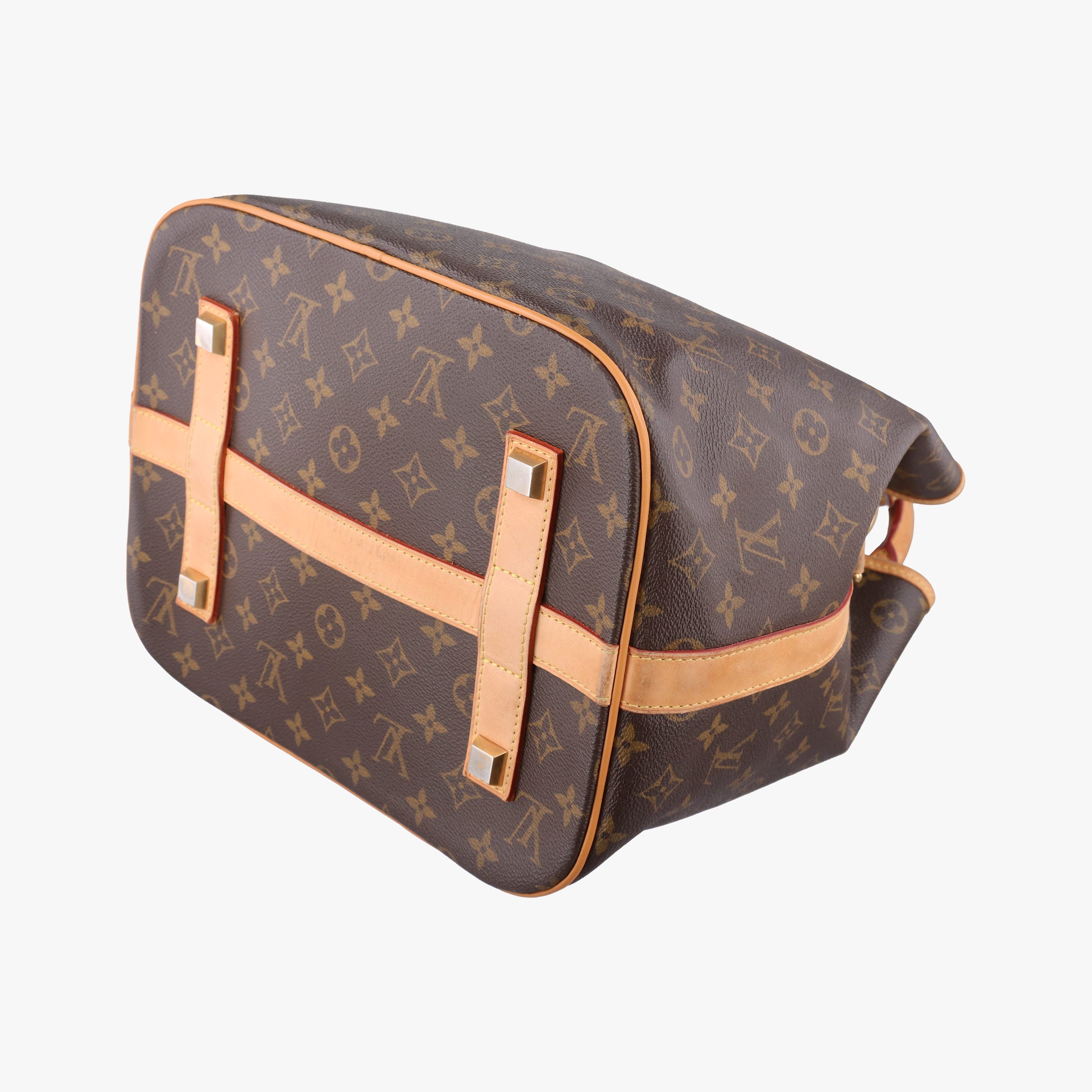 Pre-owned Louis Vuitton Neo Brown×Beige Monogram Canvas M40372 shoulderbag | stylenewstar