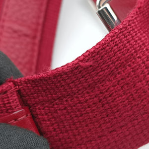 Secondhand Christian Dior Street Chic Messenger Red × Brown Jacquard Canvas×Leather  shoulderbag | stylenewstar