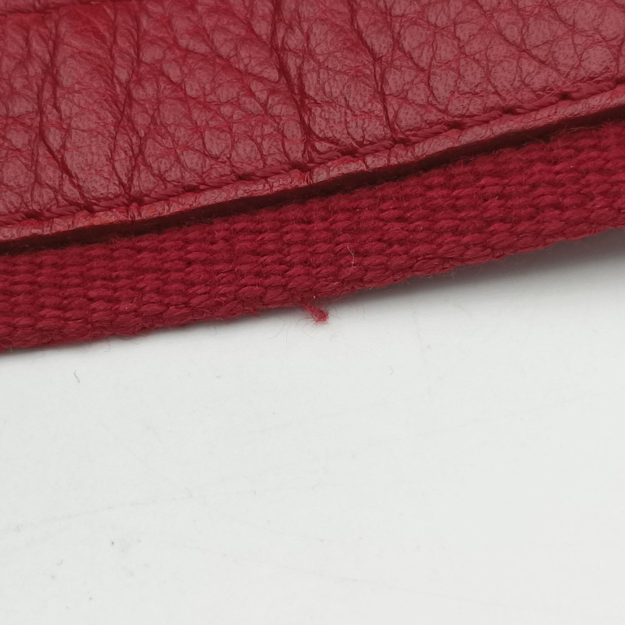 Secondhand Christian Dior Street Chic Messenger Red × Brown Jacquard Canvas×Leather  shoulderbag | stylenewstar