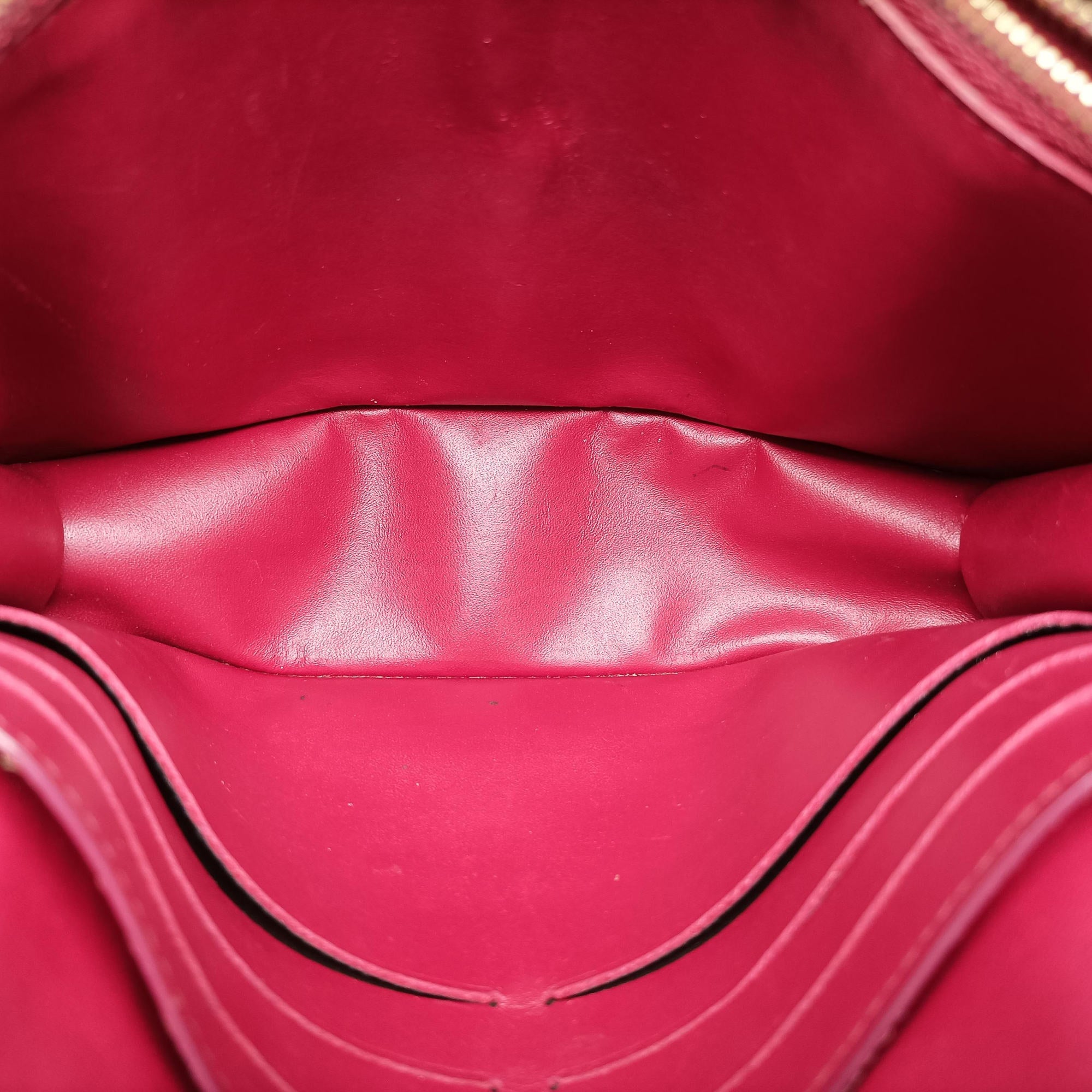 Vintage Louis Vuitton Portefeuille FLORE Chain brown×FUCHSIA Monogram Canvas×calf leather M69578 shoulderbag | stylenewstar