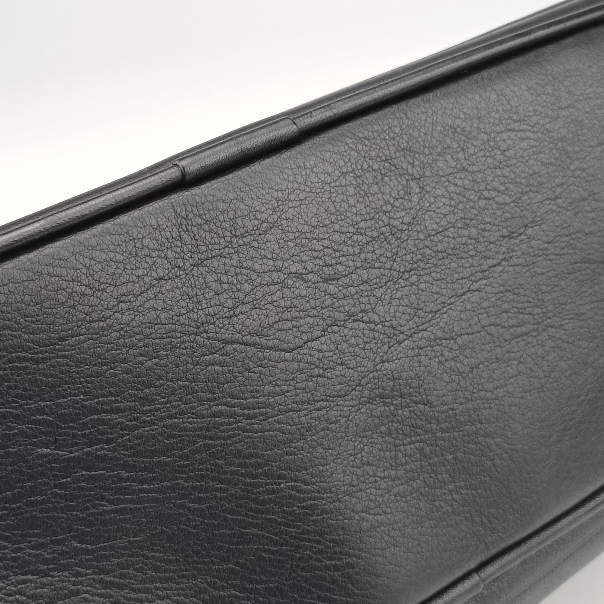 Pre-owned Dior Homme Classic Business Black leather  shoulderbag | stylenewstar