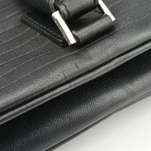 Pre-owned Dior Homme Classic Business Black leather  shoulderbag | stylenewstar