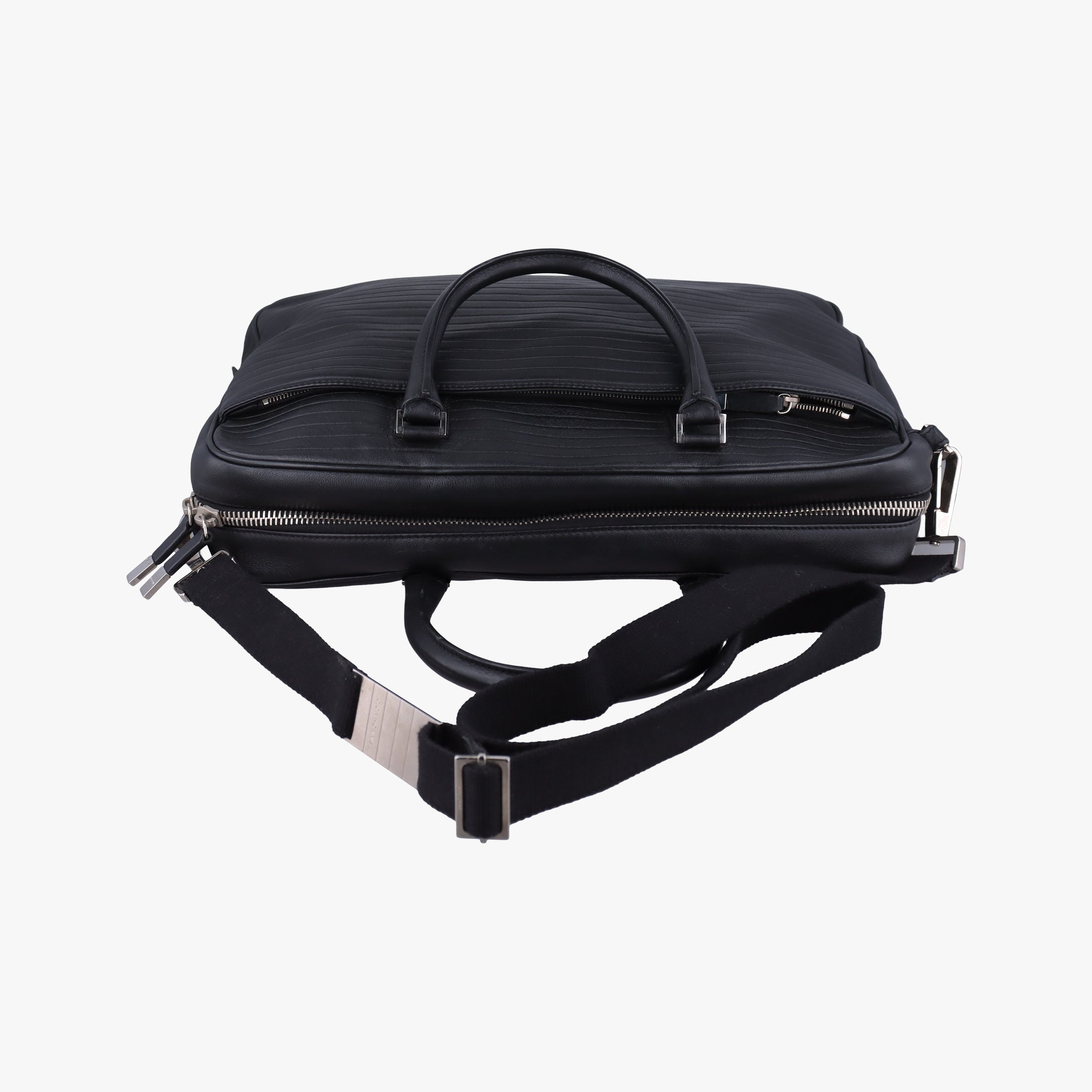 Pre-owned Dior Homme Classic Business Black leather  shoulderbag | stylenewstar