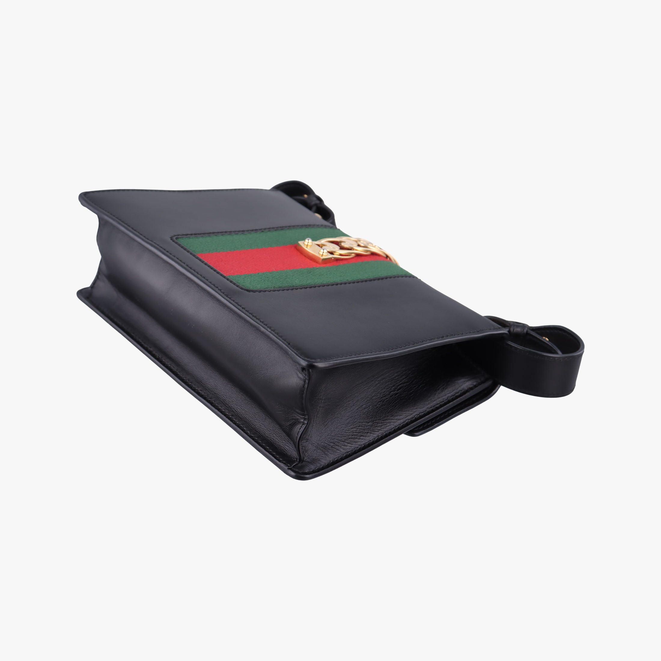 Pre-owned Gucci Sylvie Black Leather 421882 shoulderbag | stylenewstar