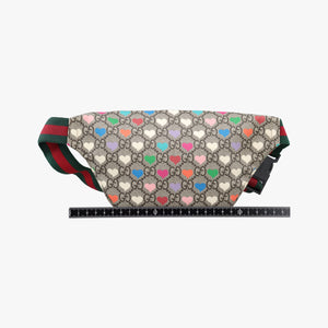 Pre-owned Gucci kids GG Top strawberry Print beige×multi PVC coated canvas 502095 bum bag/waist bag | stylenewstar