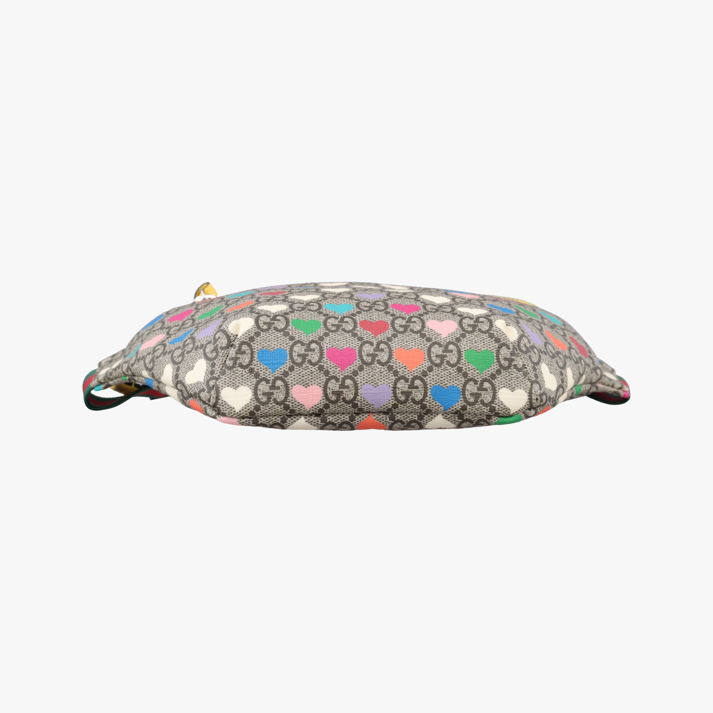 Pre-owned Gucci kids GG Top strawberry Print beige×multi PVC coated canvas 502095 bum bag/waist bag | stylenewstar