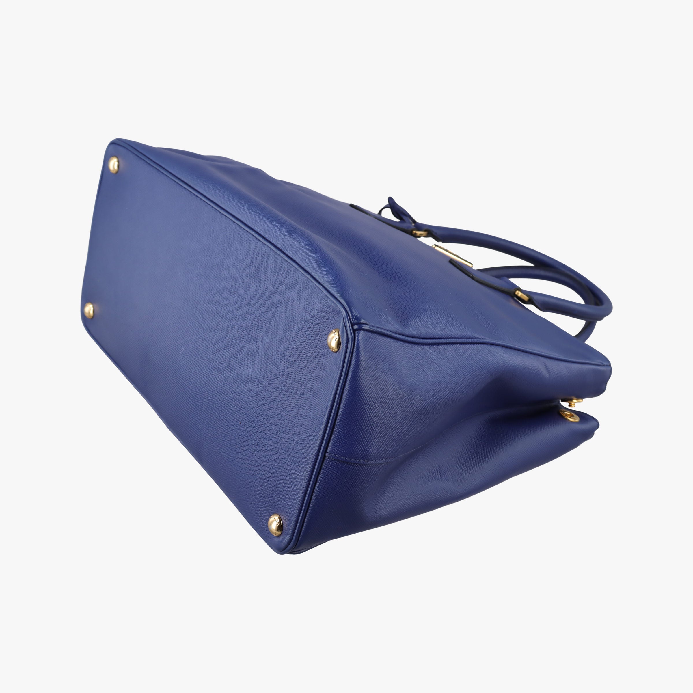 Pre-owned Prada Galleria Blue SAFFIANO Leather BN2274 shoulderbag | stylenewstar