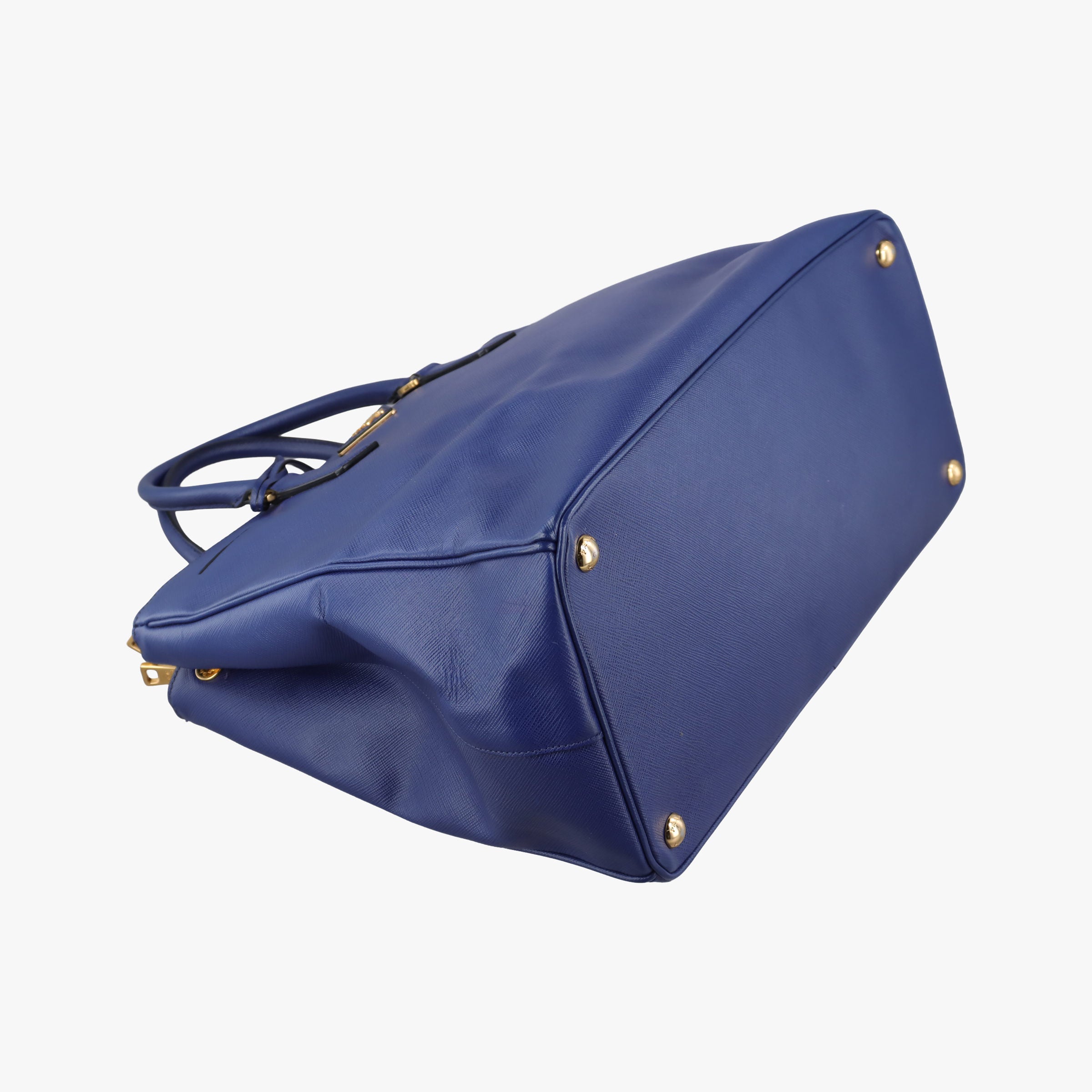Pre-owned Prada Galleria Blue SAFFIANO Leather BN2274 shoulderbag | stylenewstar