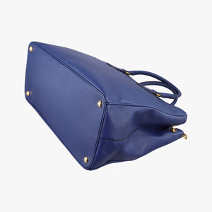 Pre-owned Prada Galleria Blue SAFFIANO Leather BN2274 shoulderbag | stylenewstar