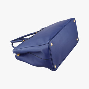 Pre-owned Prada Galleria Blue SAFFIANO Leather BN2274 shoulderbag | stylenewstar