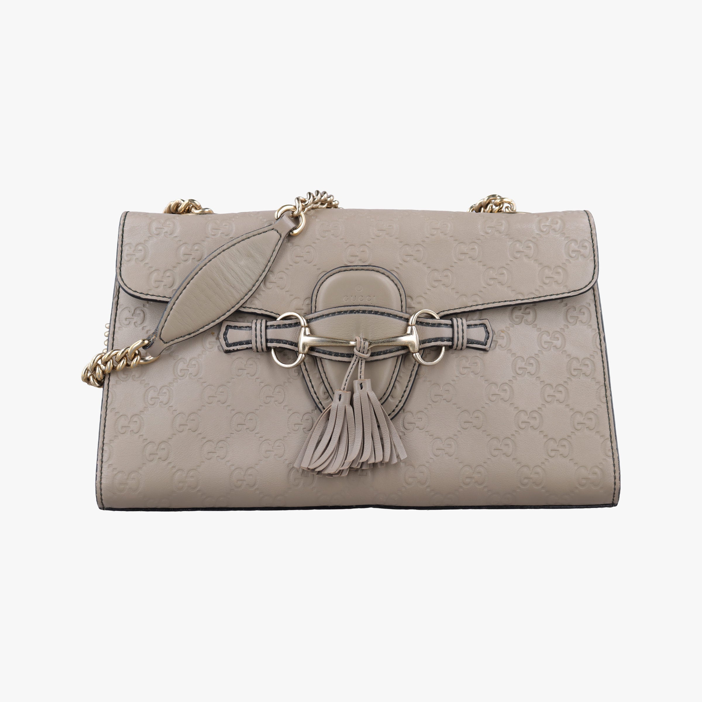 Vintage Gucci Emily Beige Leather 295402 shoulderbag | stylenewstar