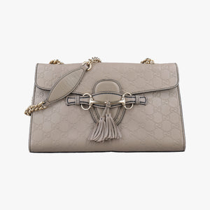 Vintage Gucci Emily Beige Leather 295402 shoulderbag | stylenewstar