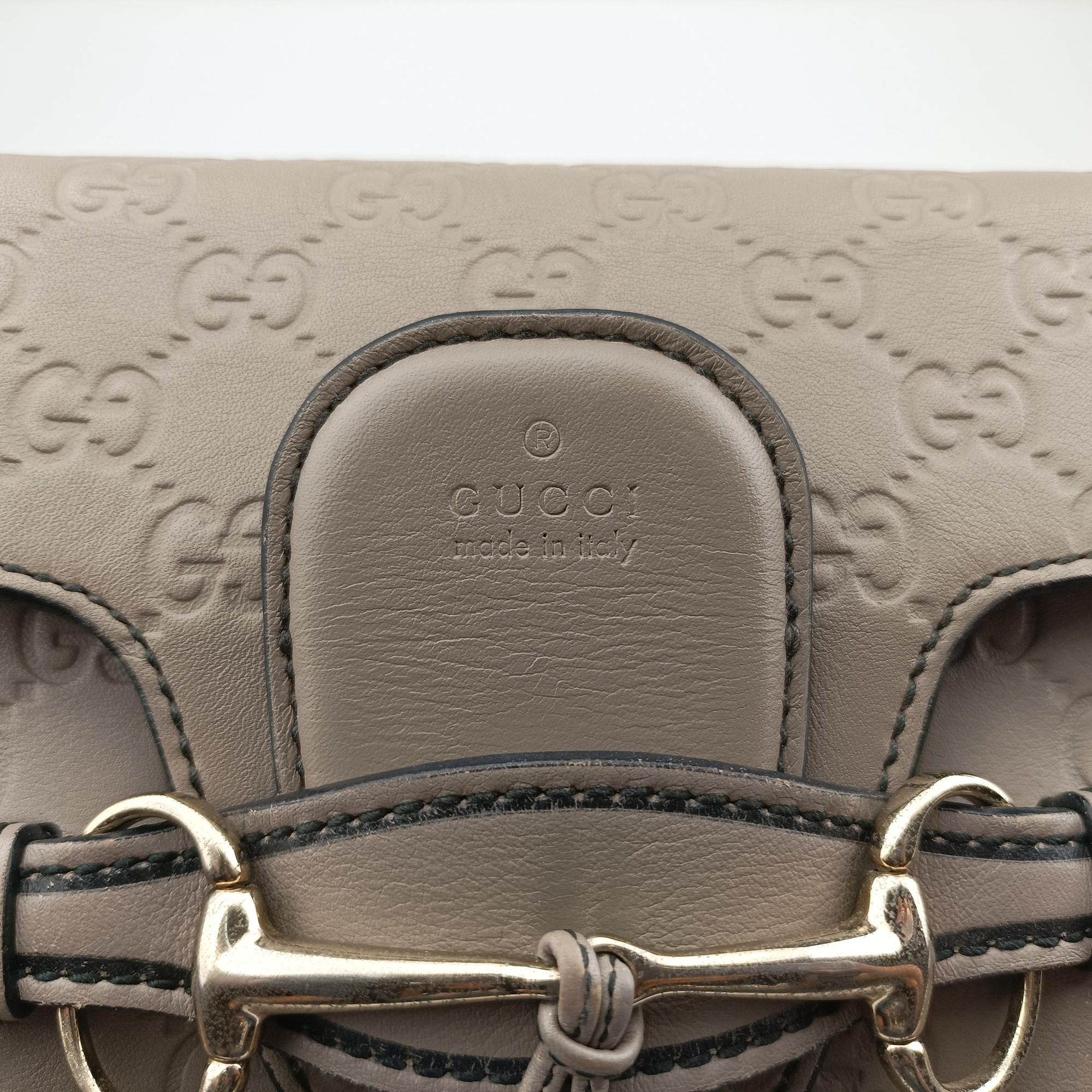 Vintage Gucci Emily Beige Leather 295402 shoulderbag | stylenewstar