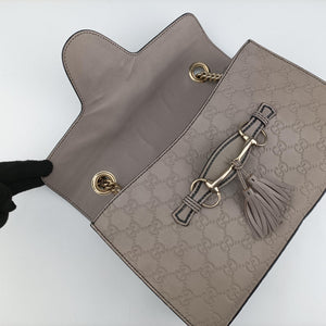 Vintage Gucci Emily Beige Leather 295402 shoulderbag | stylenewstar