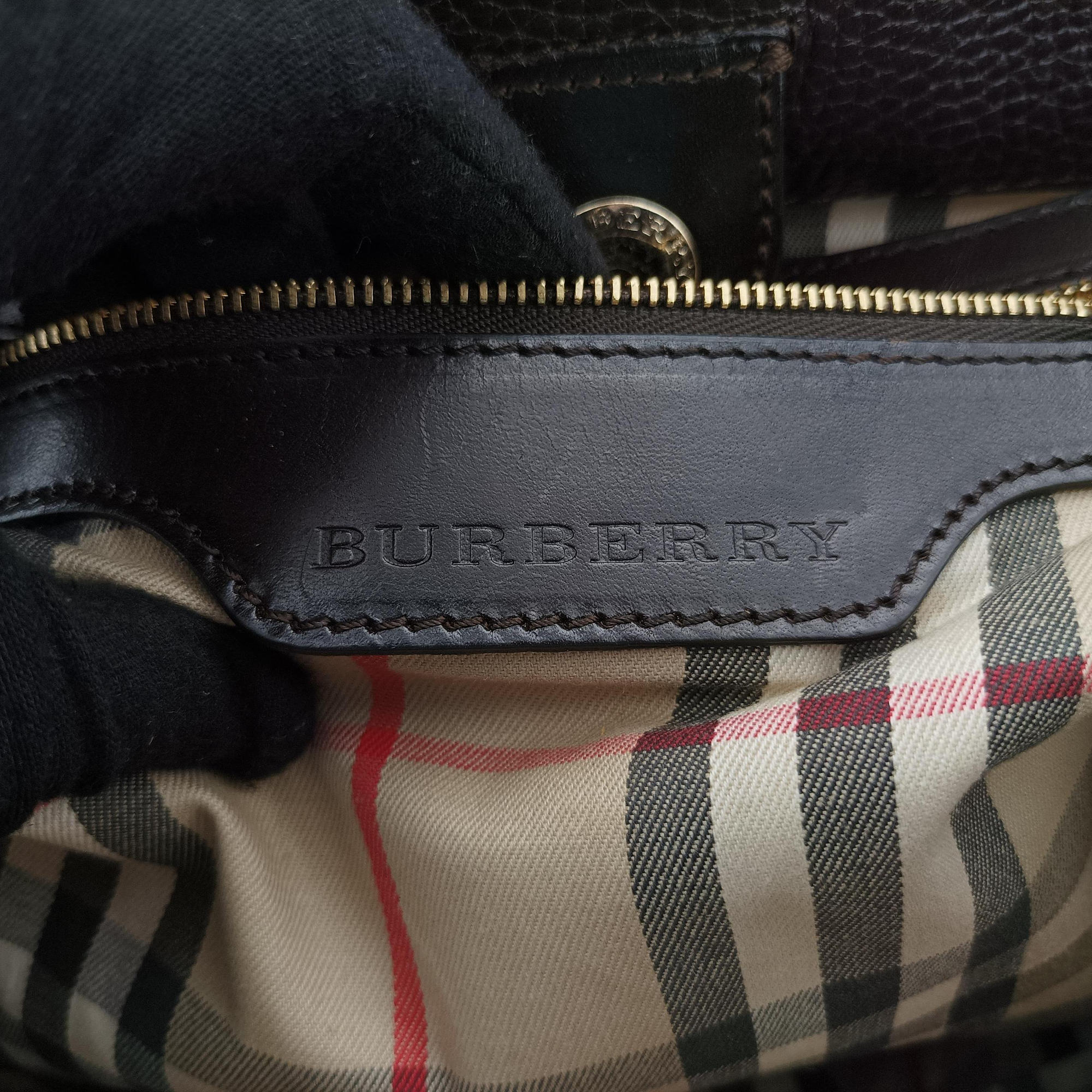 Pre-owned Burberry Canterbury Brown Leather  handbag | stylenewstar