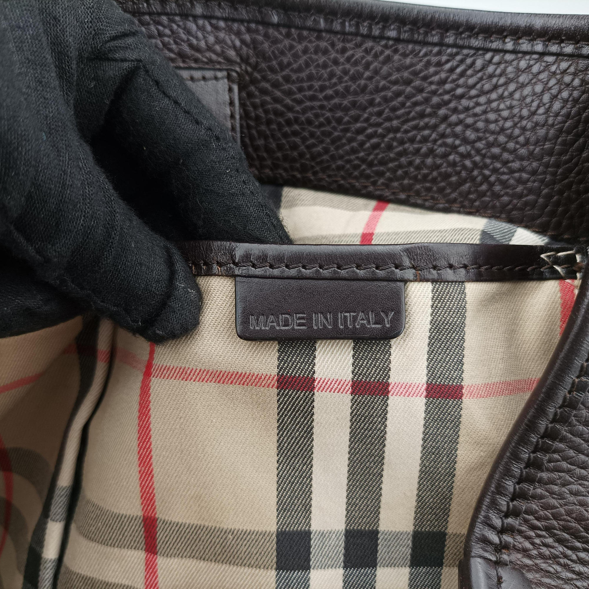 Pre-owned Burberry Canterbury Brown Leather  handbag | stylenewstar