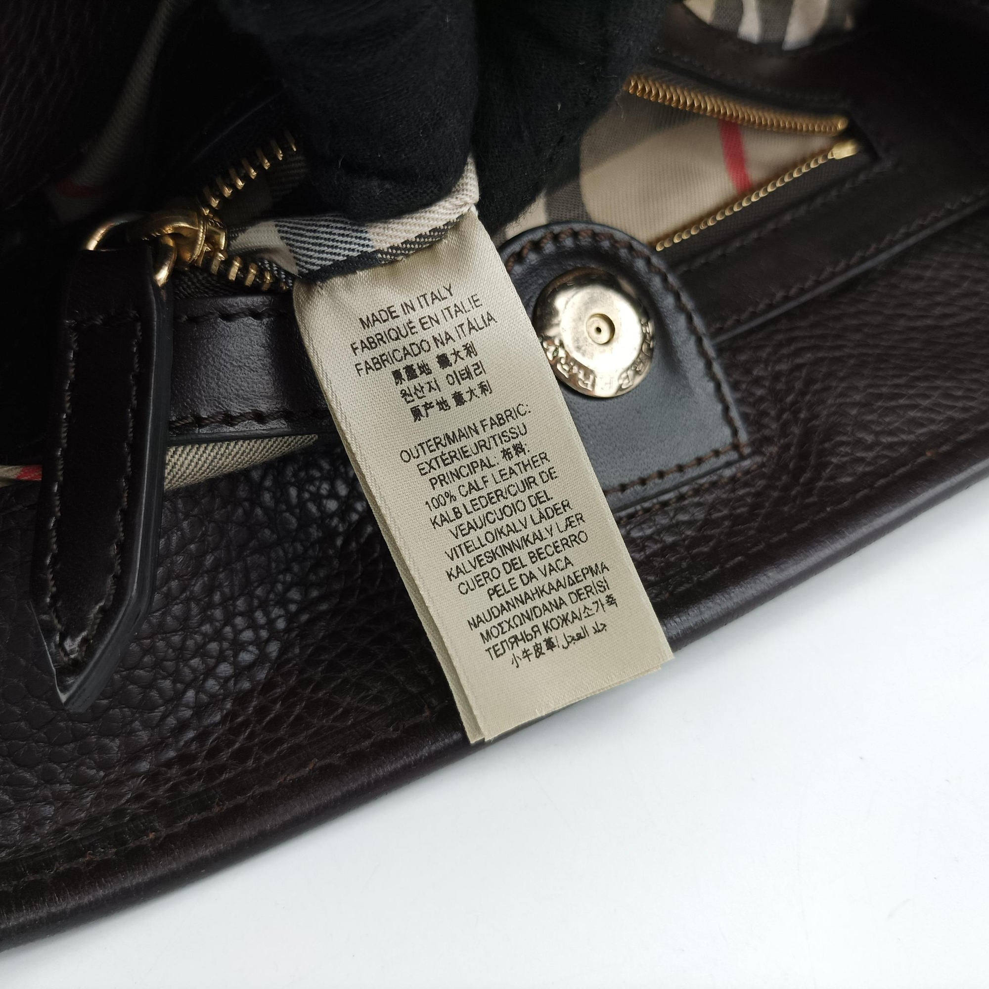 Pre-owned Burberry Canterbury Brown Leather  handbag | stylenewstar