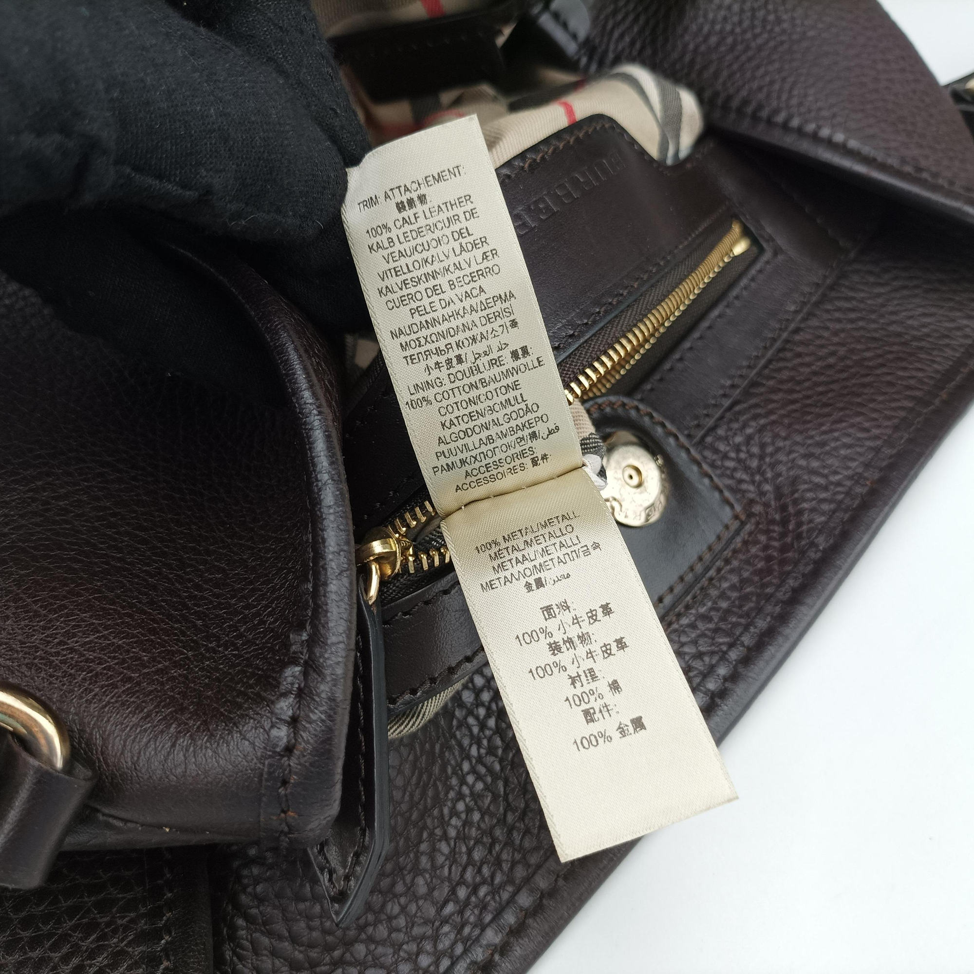 Pre-owned Burberry Canterbury Brown Leather  handbag | stylenewstar