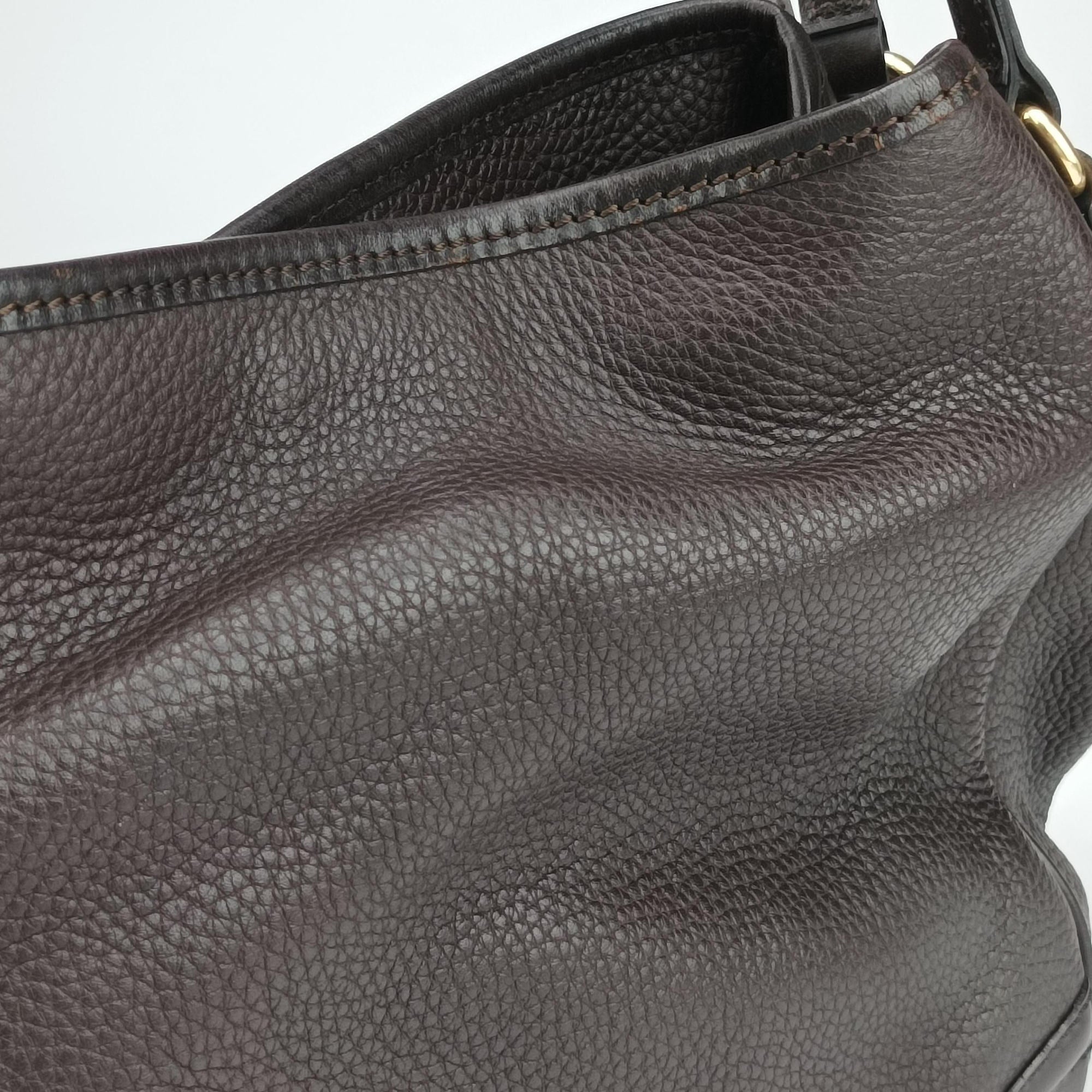 Pre-owned Burberry Canterbury Brown Leather  handbag | stylenewstar