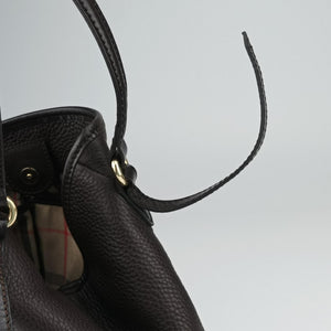 Pre-owned Burberry Canterbury Brown Leather  handbag | stylenewstar