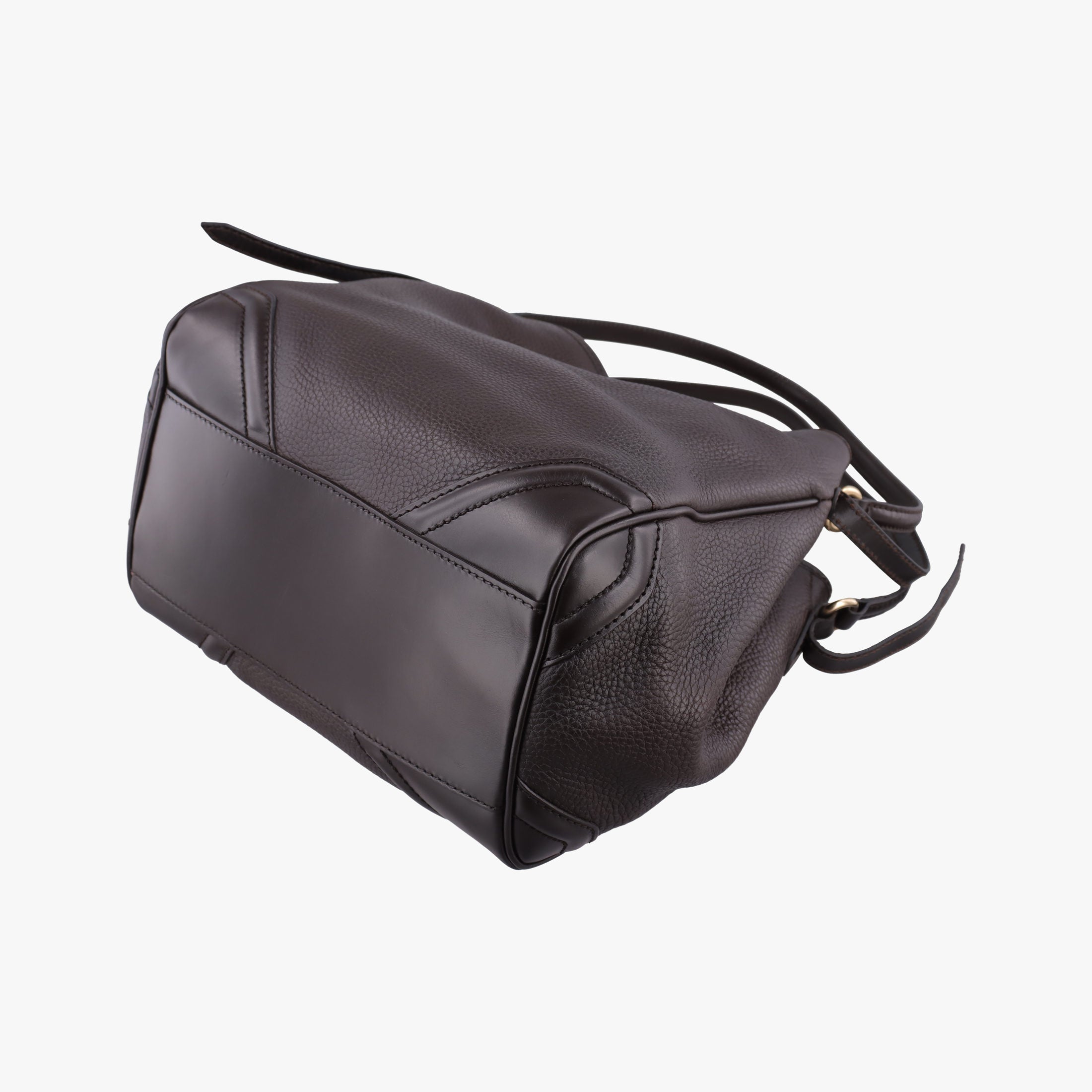 Pre-owned Burberry Canterbury Brown Leather  handbag | stylenewstar