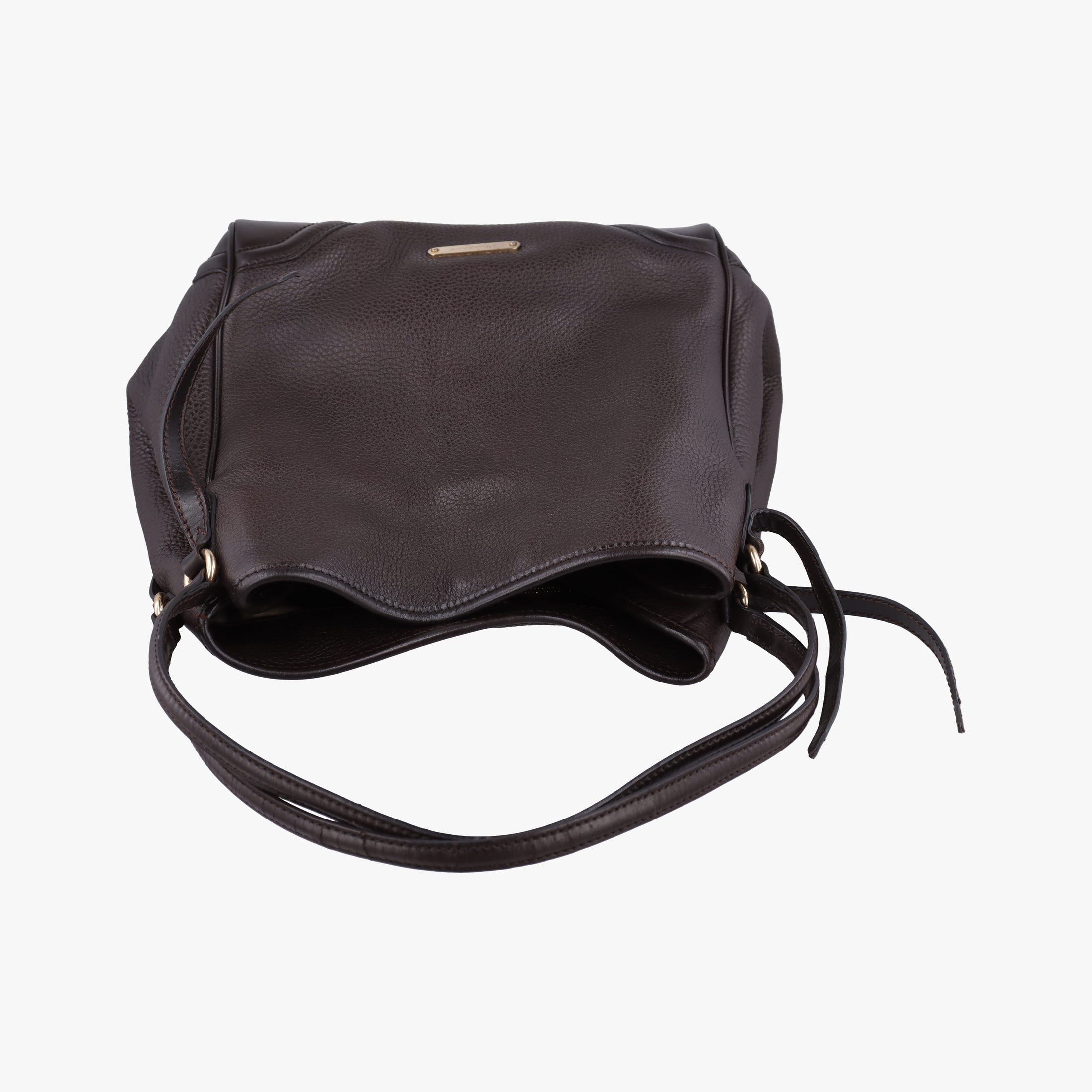 Pre-owned Burberry Canterbury Brown Leather  handbag | stylenewstar