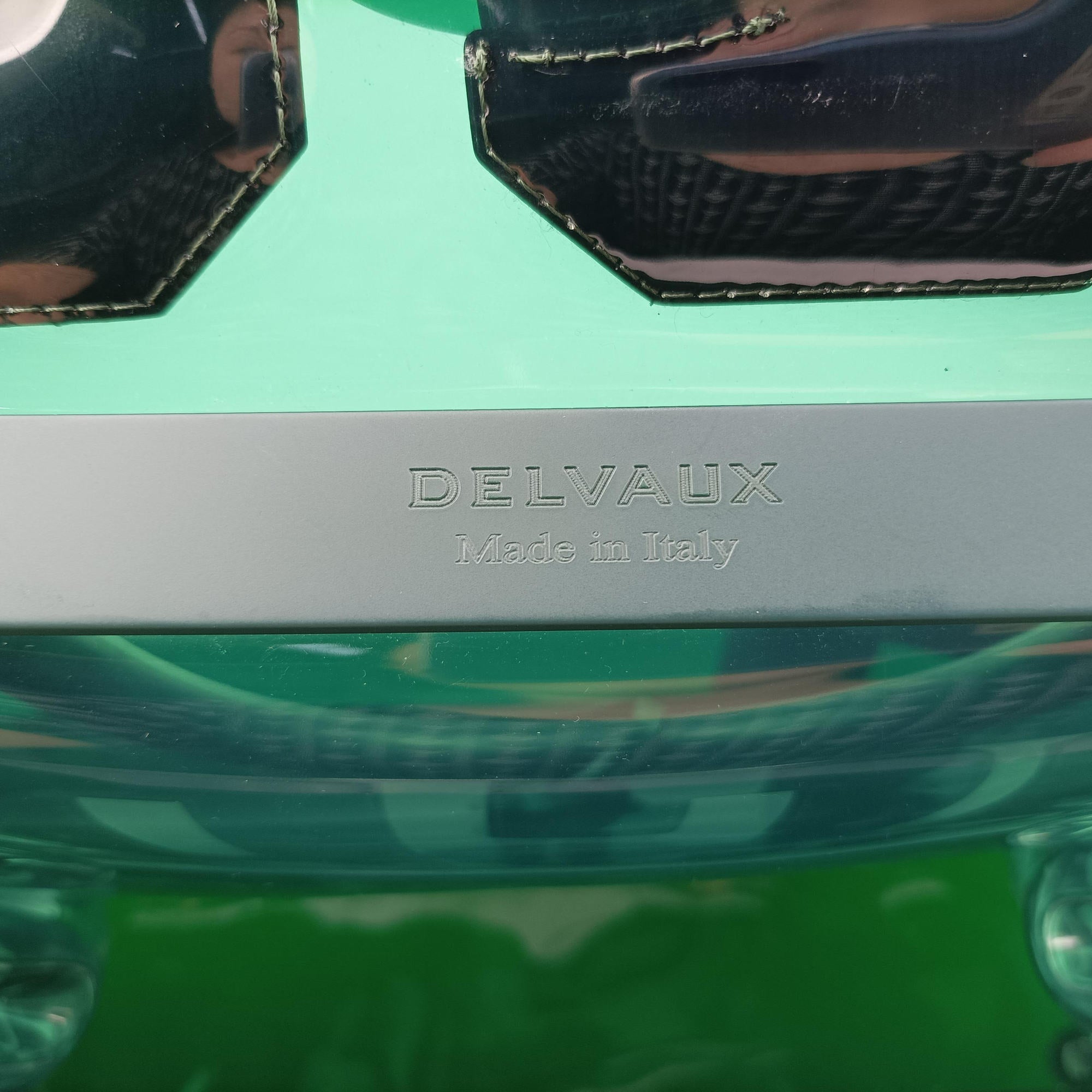 Pre-owned Delvaux The Hero Brillant Green PVC (Vinyl Chloride) × Rubber  shoulderbag | stylenewstar