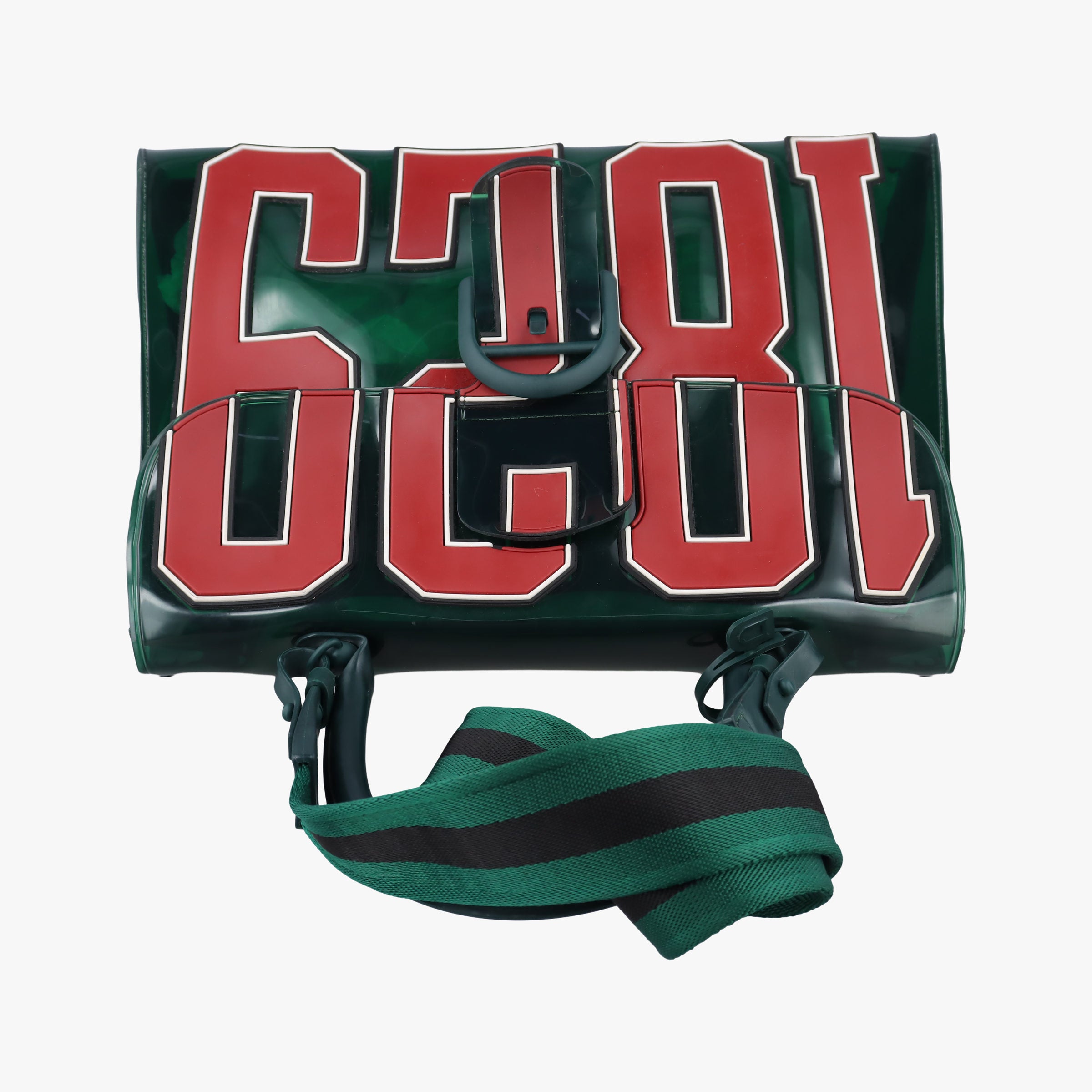 Pre-owned Delvaux The Hero Brillant Green PVC (Vinyl Chloride) × Rubber  shoulderbag | stylenewstar