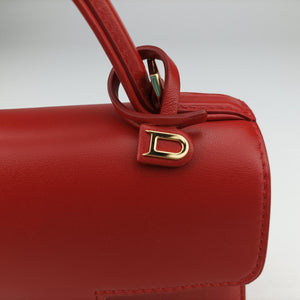 Pre-owned Delvaux Tampete Red Leather  shoulderbag | stylenewstar