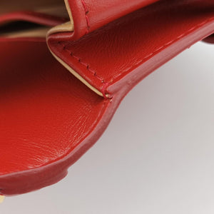 Pre-owned Delvaux Tampete Red Leather  shoulderbag | stylenewstar