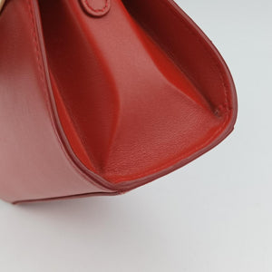 Pre-owned Delvaux Tampete Red Leather  shoulderbag | stylenewstar