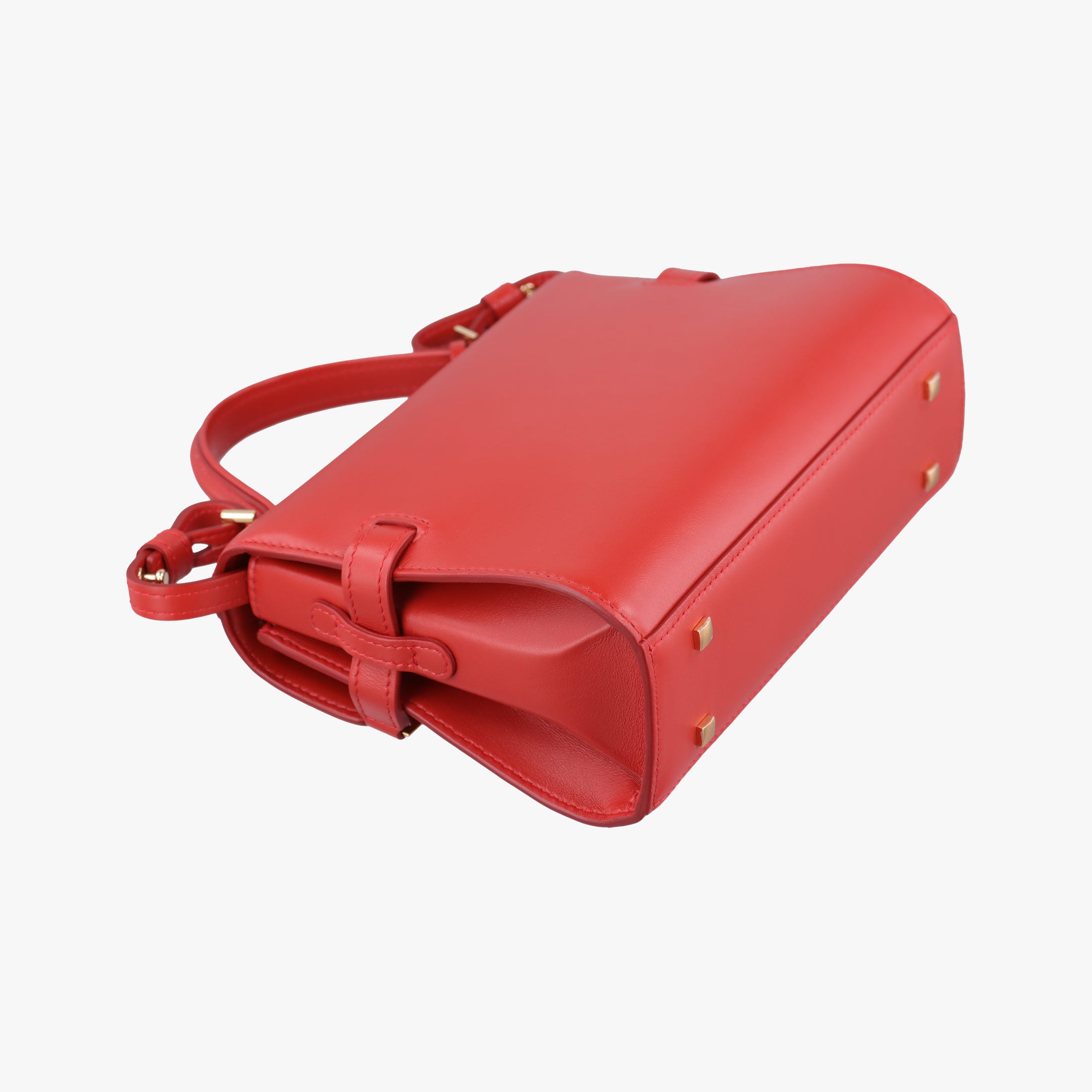Pre-owned Delvaux Tampete Red Leather  shoulderbag | stylenewstar