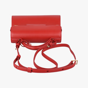 Pre-owned Delvaux Tampete Red Leather  shoulderbag | stylenewstar