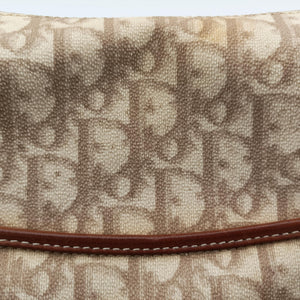 Secondhand Christian Dior Romantique Trotter Beige x White x Pink PVC Coated Canvas x leather  handbag | stylenewstar