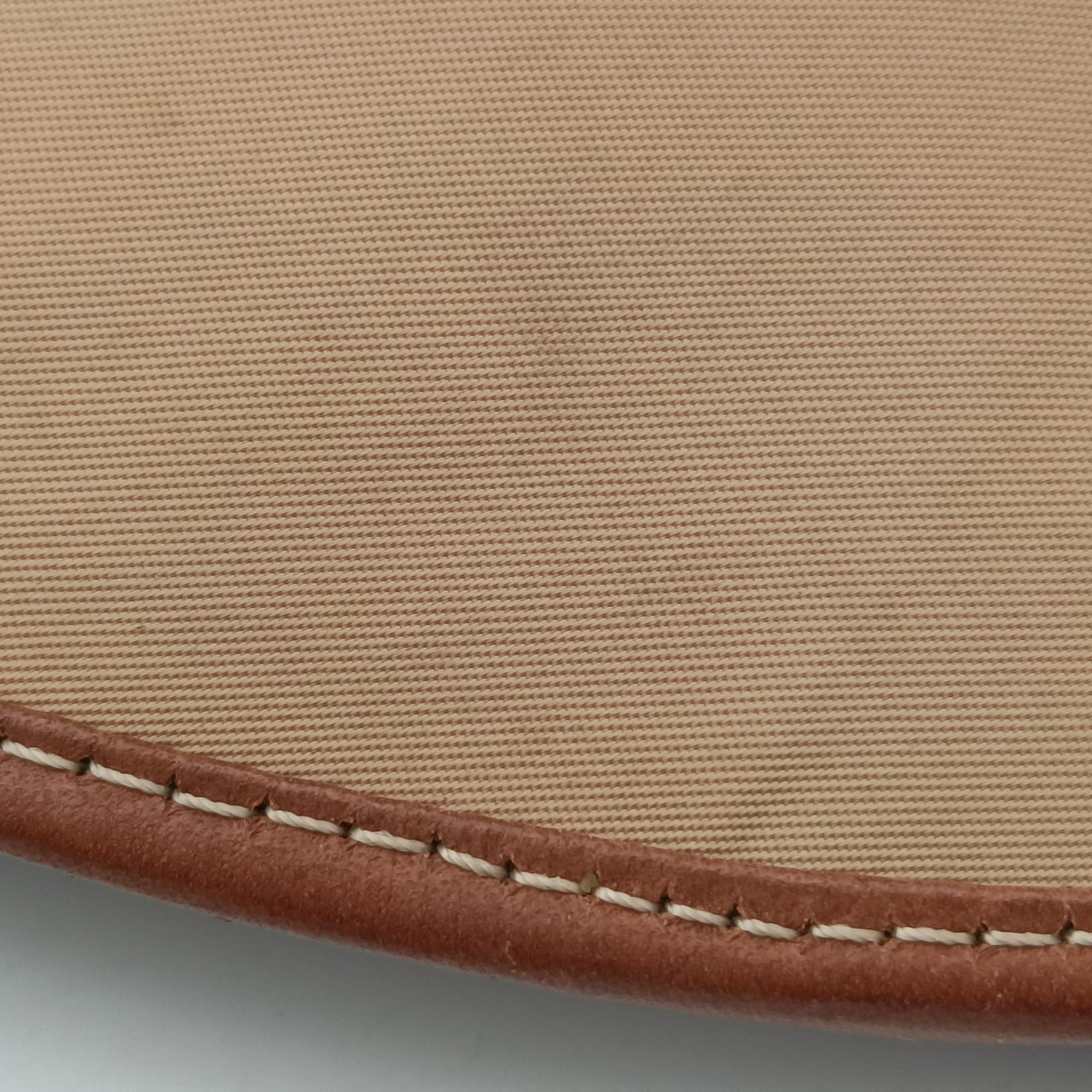 Secondhand Christian Dior Romantique Trotter Beige x White x Pink PVC Coated Canvas x leather  handbag | stylenewstar