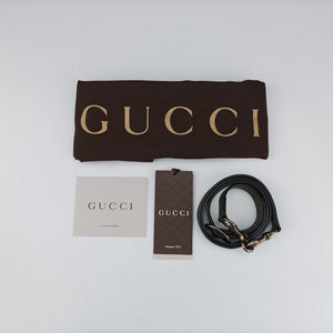 Vintage Gucci Bamboo Shopper Green Leather 323660 shoulderbag | stylenewstar