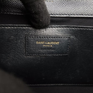 Pre-owned Yves Saint Laurent KATE Black Leather 469390 shoulderbag | stylenewstar