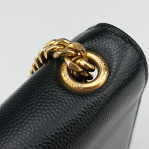 Pre-owned Yves Saint Laurent KATE Black Leather 469390 shoulderbag | stylenewstar