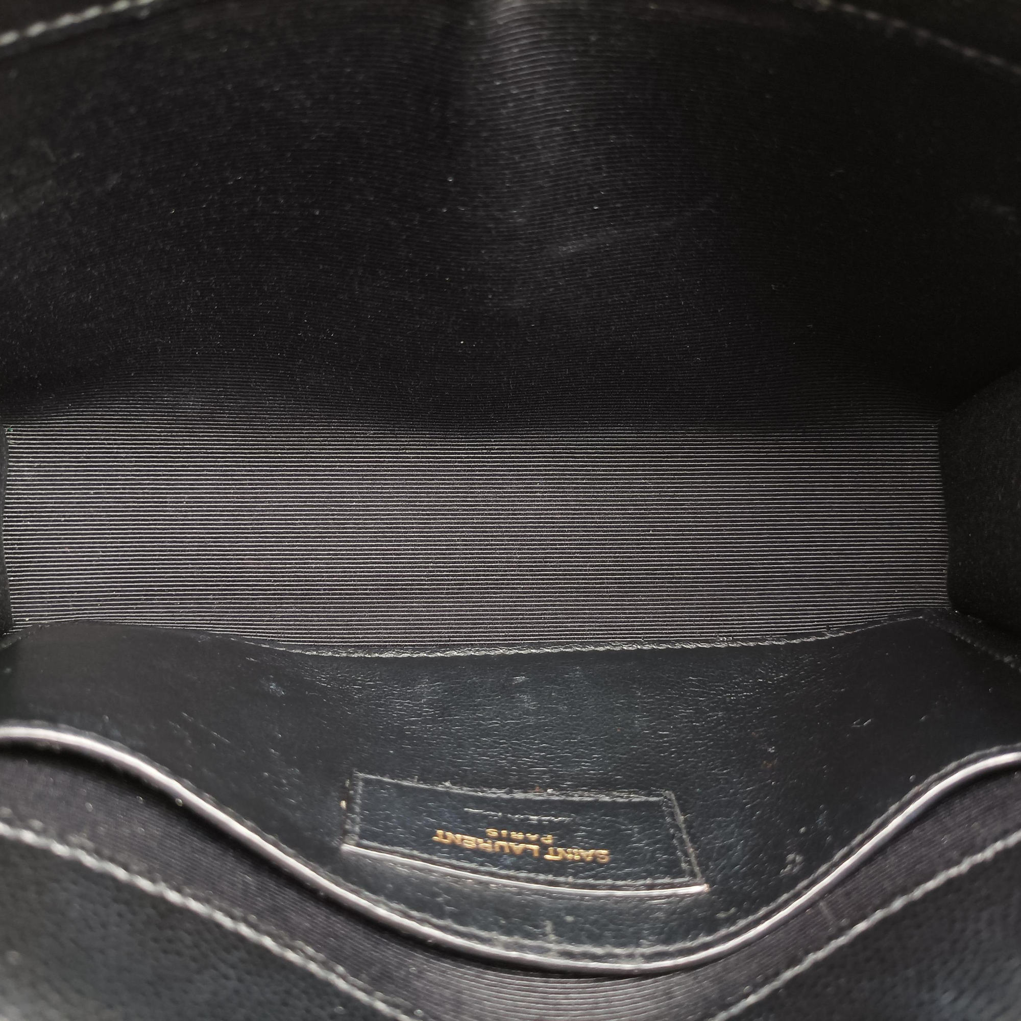 Pre-owned Yves Saint Laurent KATE Black Leather 469390 shoulderbag | stylenewstar