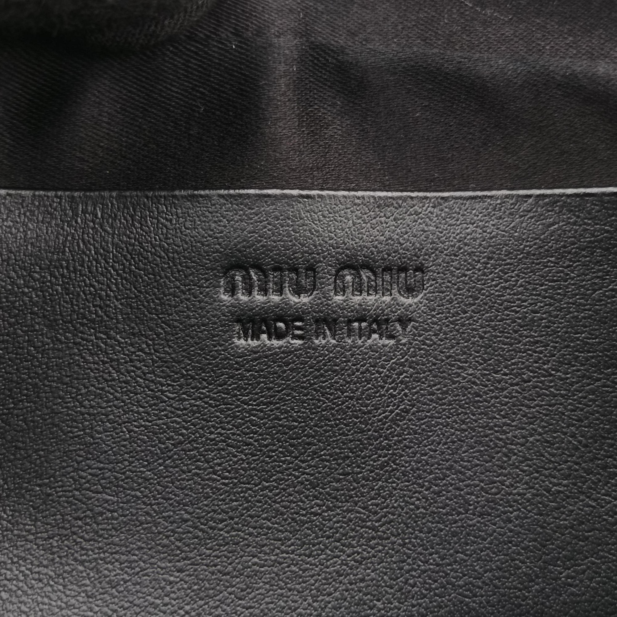 Vintage Miu Miu Logo belt Black leather  bum bag/waist bag | stylenewstar