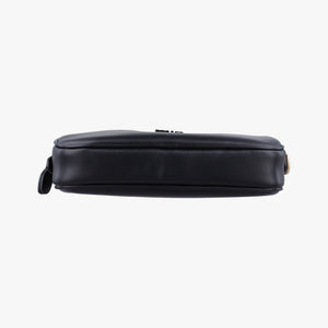 Vintage Miu Miu Logo belt Black leather  bum bag/waist bag | stylenewstar