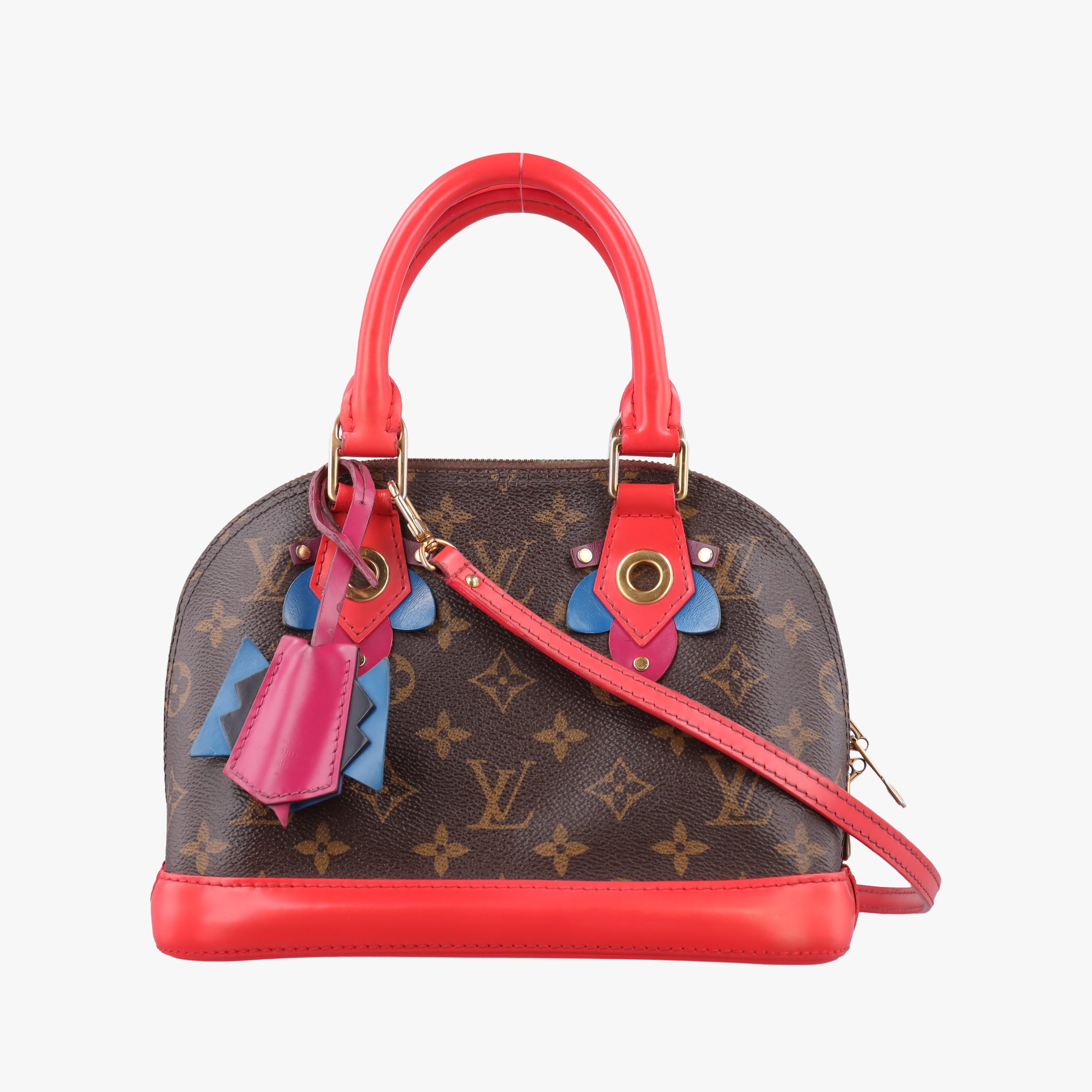 Vintage Louis Vuitton Alma BB　 Brown×Flamingo Monogram Canvas aMonogram Totem M41659 shoulderbag | stylenewstar