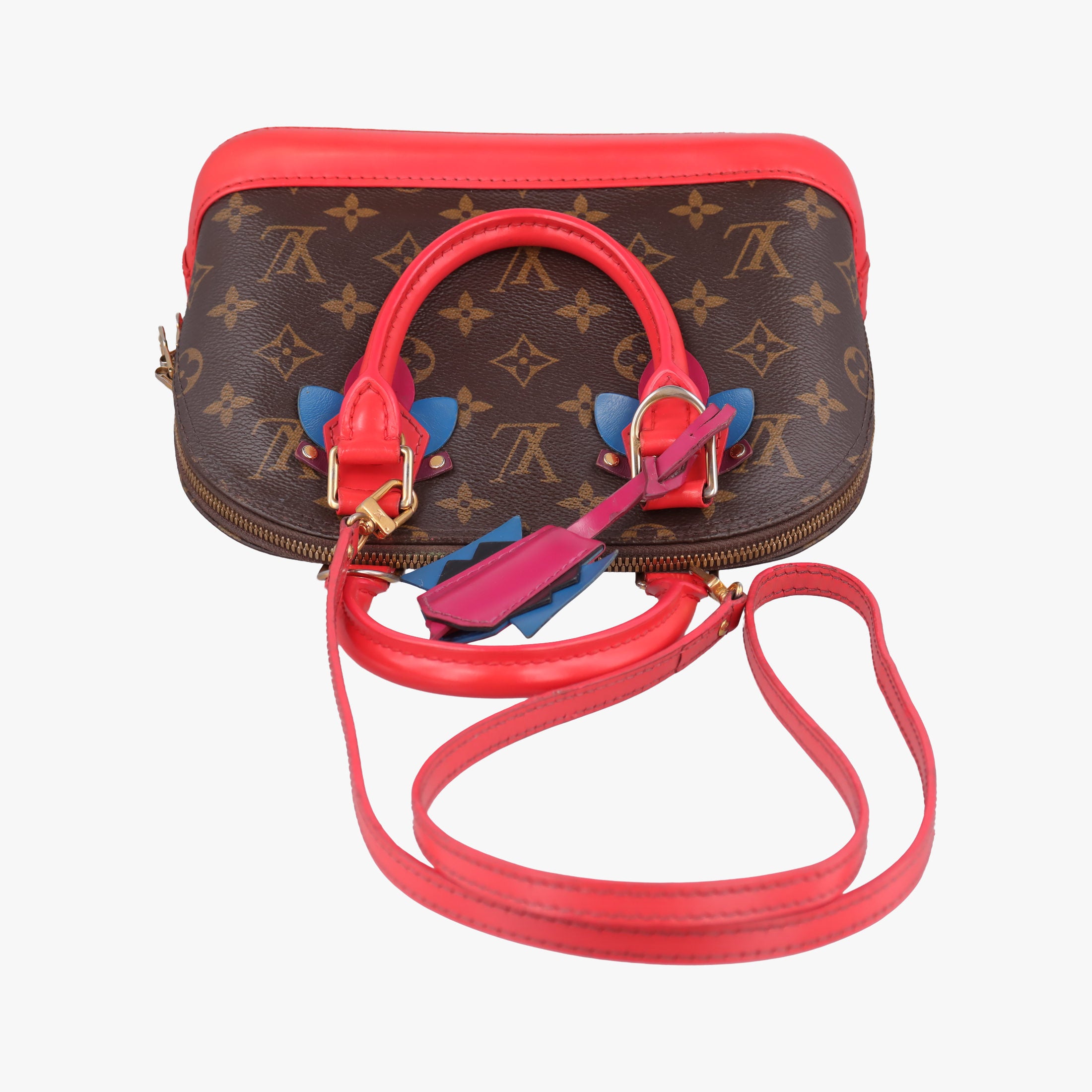 Vintage Louis Vuitton Alma BB　 Brown×Flamingo Monogram Canvas aMonogram Totem M41659 shoulderbag | stylenewstar